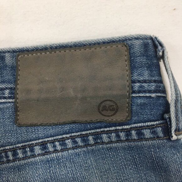 AG ADRIANO GOLDSCHMIED Graduate Jeans Women 33x26 Fray Ankle Light Wash Blue - Picture 11 of 16
